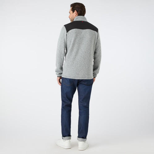 Grey Musto Mens Knitted Fleece