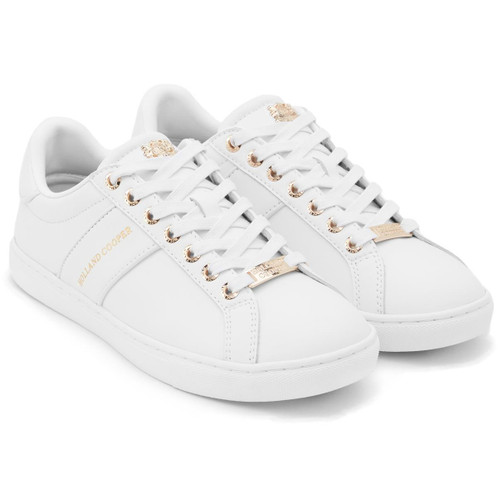 White Holland Cooper Womens Knightsbridge Court Trainer