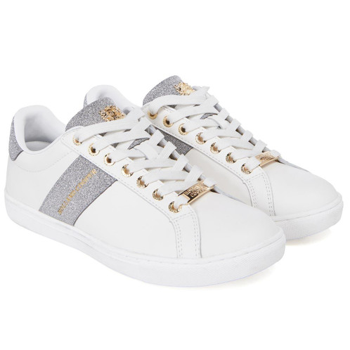 Silver Crystal Holland Cooper Womens Knightsbridge Court Trainer