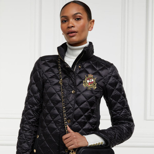 Black  Holland Cooper Diamond Quilt Classic Jacket