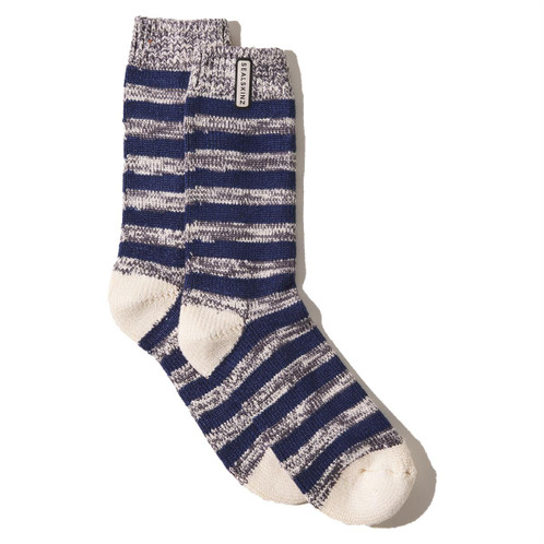 Navy Sealskinz Banham Mens Mid-Height Sock