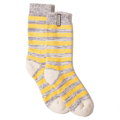 Yellow Sealskinz Banham Womens Mid-Height Sock
