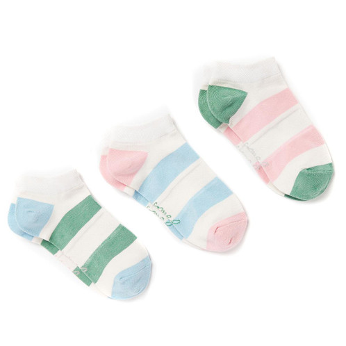 Cream Joules Womens Rilla Striped Trainer Socks