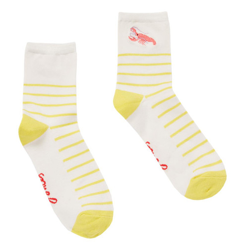 Joules Womens Everyday Embroidered Socks