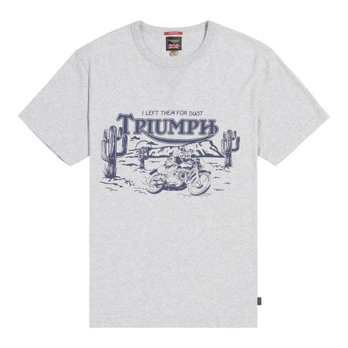 Triumph Dust Graphic Tee Silver