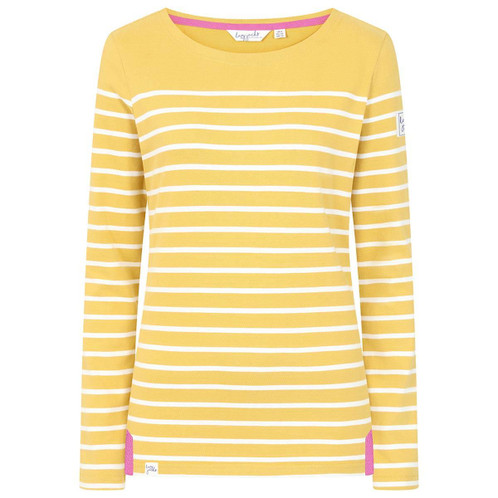 Heather Lazy Jacks Womens LJ97 Striped Breton Top