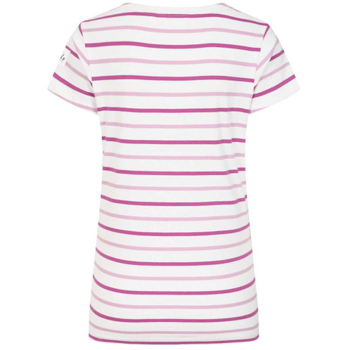 Pink Lazy Jacks Womens LJ8 Breton Top Back