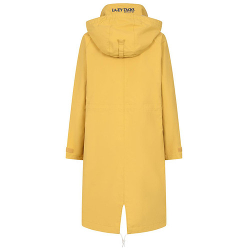 Heather Lazy Jacks Womens LJ67 Long Waterproof Coat Back
