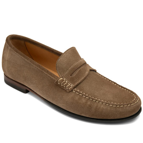 Flint Suede Loake Mens Jefferson Moccasin