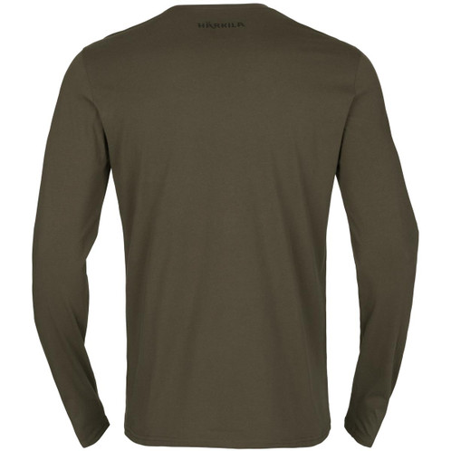 Willow Green Harkila Mens Gorm Long Sleeve T-Shirt Back