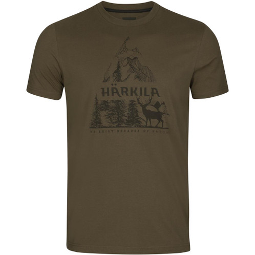 Willow Green Harkila Mens Nature T-Shirt