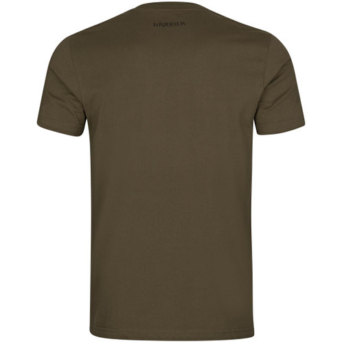 Willow Green Harkila Mens Nature T-Shirt Back