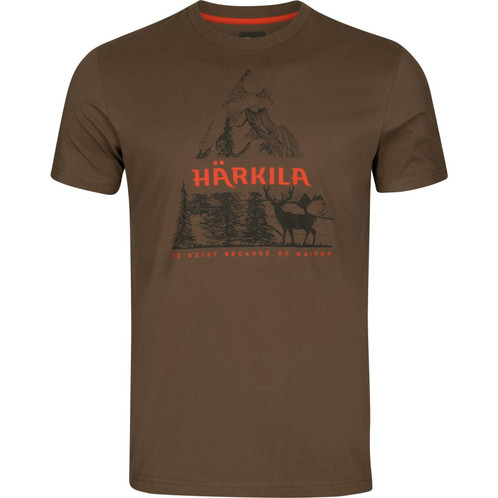 Slate Black Harkila Mens Nature T-Shirt