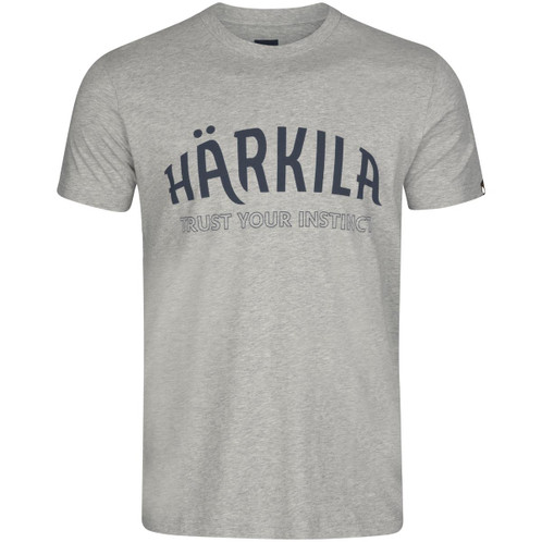 Light Grey Melange Harkila Mens Modi T-Shirt