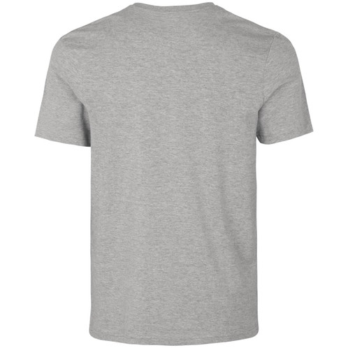 Dark Grey Melange Seeland Mens Lanner T-Shirt Back