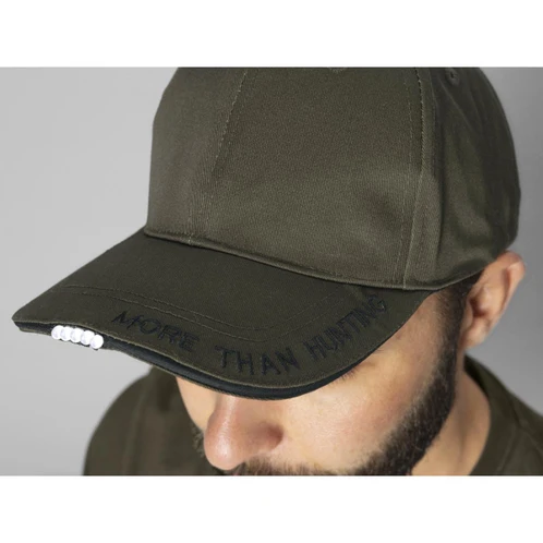 Pine Green Seeland Mens Slate LED Cap On Model