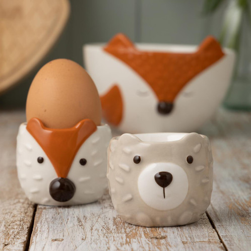 Price and Kensington Woodland Egg Cups With Egg Lifestyle