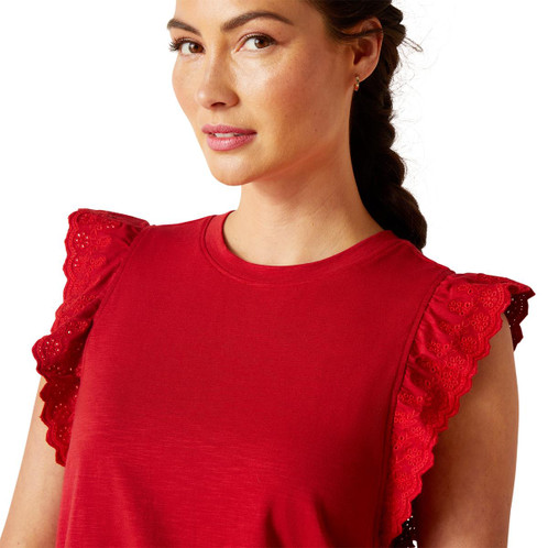 Scooter Ariat Womens Ludlow Top Detail