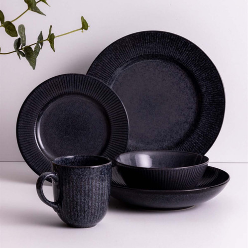 BLACK Mason Cash Reactive Linear Mug LS3