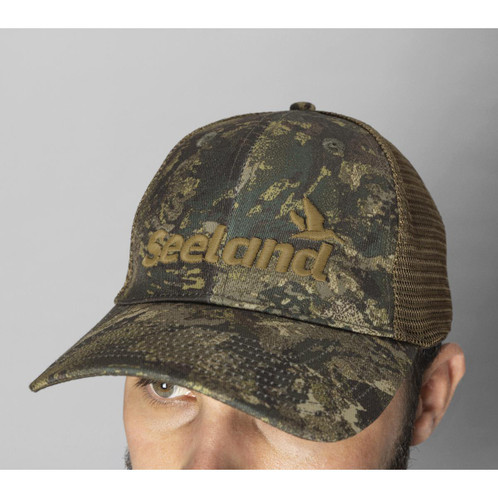 InVis MPC Green Seeland Tuff Trucker Cap On Model