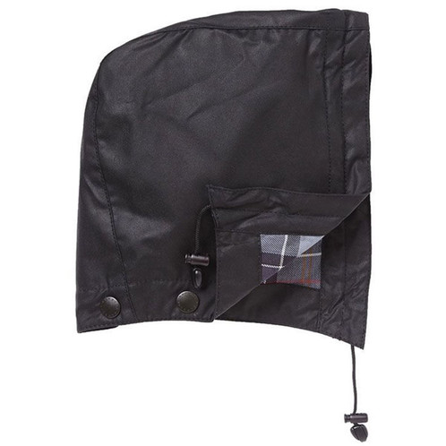 Black Barbour Waxed Cotton Hood