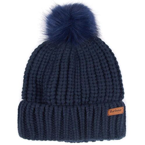 Navy Barbour Womens Saltburn Beanie