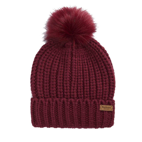 Biking Red Barbour Womens Saltburn Beanie