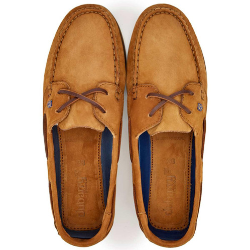 Cognac Dubarry Womens Aruba Deck Shoes Top View