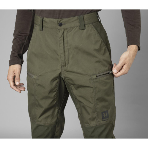 Light Willow Green/Willow Green Harkila Mens Fjell Trousers Detail