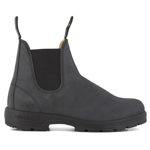 Rustic Black Blundstone Unisex Classics 587 Chelsea Boot Side