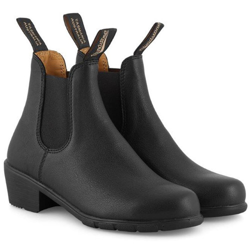 Black Blundstone Womens 1671 Chelsea Heel Boot
