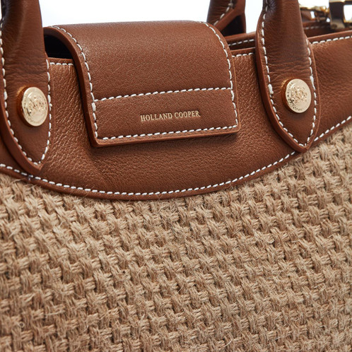 Natural Tan Holland Cooper Valencia Mini Tote Bag Back