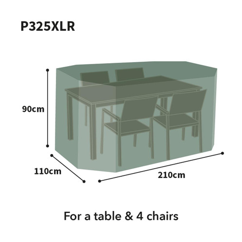 4 Seater Bosmere Protector Rectangular Patio Set Cover Size Guide