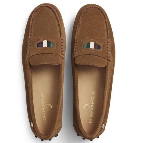 Tan Fairfax & Favor Womens Boston Driver