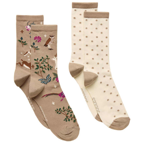 Multi Neutral Joules Womens Everyday Socks 2 Pack