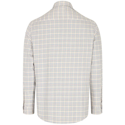 Green/Gold Hoggs Of Fife Mens Callum Country Check Shirt Back