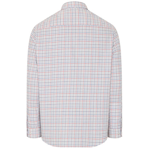 Red/Blue Hoggs Of Fife Mens Callum Country Check Shirt Back