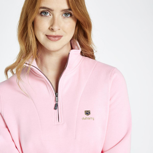 Pink Dubarry Womens Castlemartyr 1/4 Zip Jumper Model