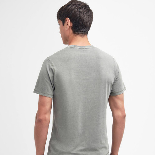 Agave Green Barbour Mens Atherton Tee Back