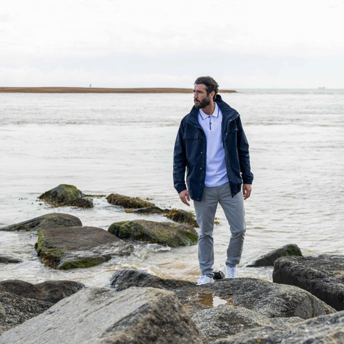 Musto Mens Classic Shore Waterproof Jacket Navy