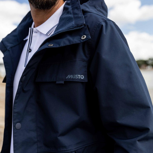 Musto Mens Classic Shore Waterproof Jacket Navy