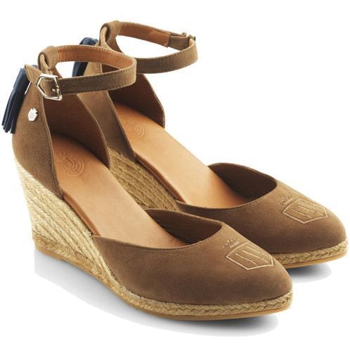Tan Fairfax & Favor Womens Monaco Wedge