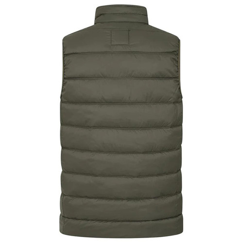 Khaki Lazy Jacks Mens GL3 Gilet Back