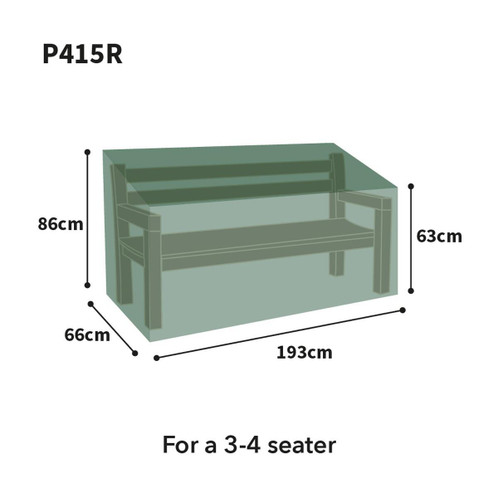 3-4 Seat Bosmere Protector Bench Seat Cover Size Guide