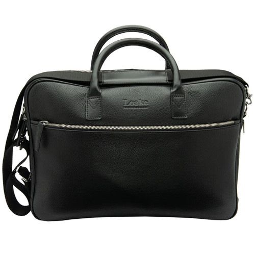 Black Grain Leather Loake Westminster Briefcase