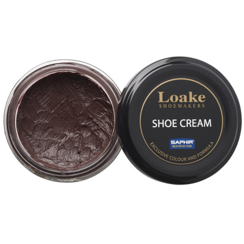 Dark Brown Loake Leather Shoe Cream