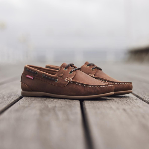 Dark Tan Chatham Womens Penang Deck Shoe Lifestyle