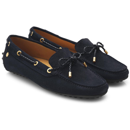 Navy Fairfax & Favor Womens Henley Loafers
