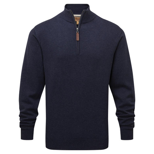 Schoffel Mens Porthmeor Pima Cotton 1/4 Zip Jumper