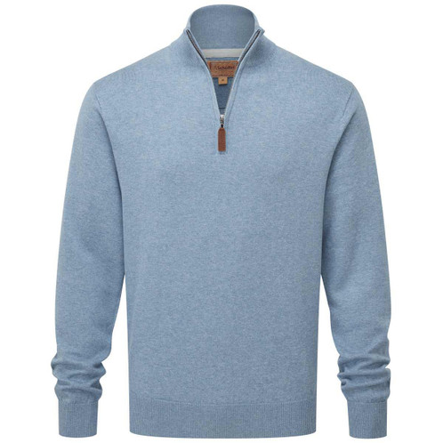 Schoffel Mens Porthmeor Pima Cotton 1/4 Zip Jumper